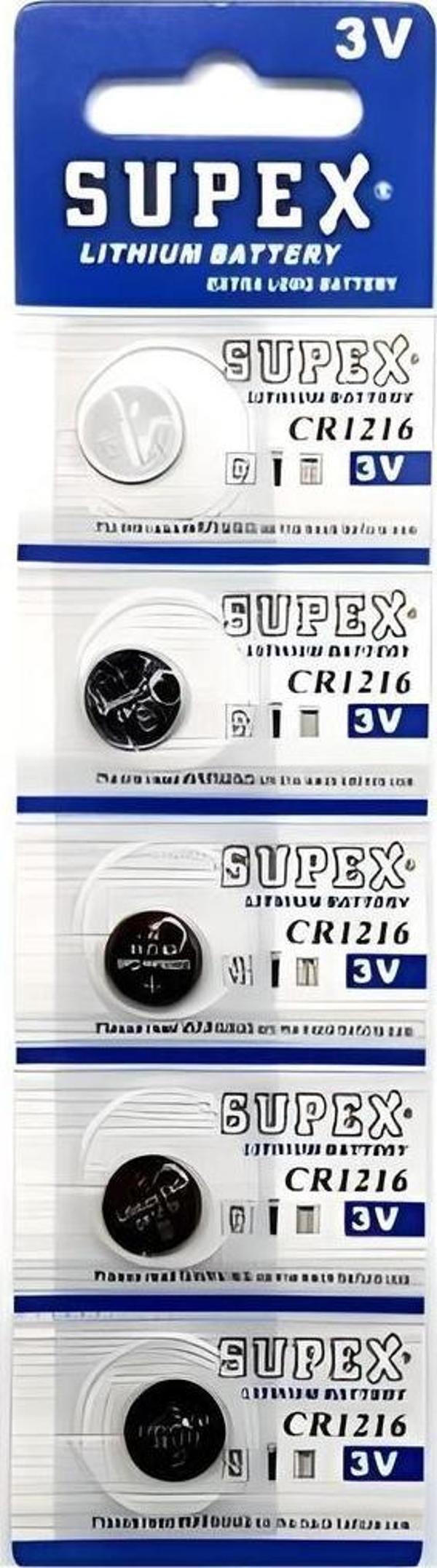 Cr1216-C5 3V Lityum Düğme Pil (5 Li Paket) - Image 1