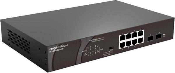 Rg-Es110Gds-P 8 Port Poe+ 10-100-1000Mbps 2 Port Sfp 120W Switch Hub - Image 1