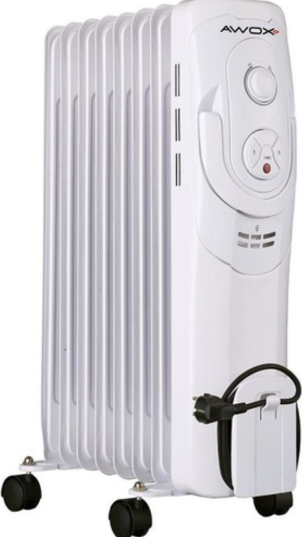 Awox Dilimfit Plus 8F 2400 W 8 Dilim Fanlı Yağlı Radyatör Beyaz - Image 1
