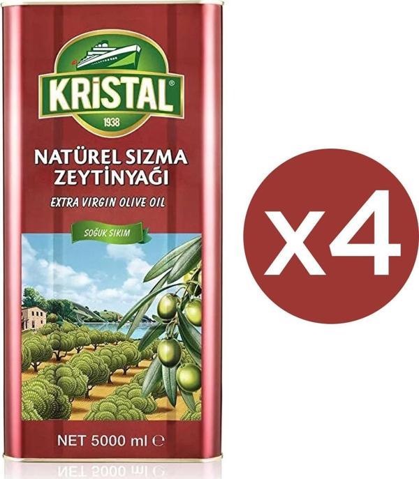 Natürel Sızma Zeytinyağı Teneke Dg 5 lt 4 Adet - Image 1