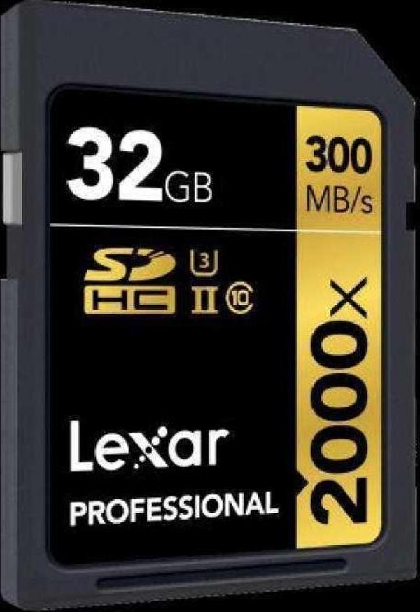 Lexar 32GB Professional 2000x SDXC UHS-II U3(V90) - Image 1
