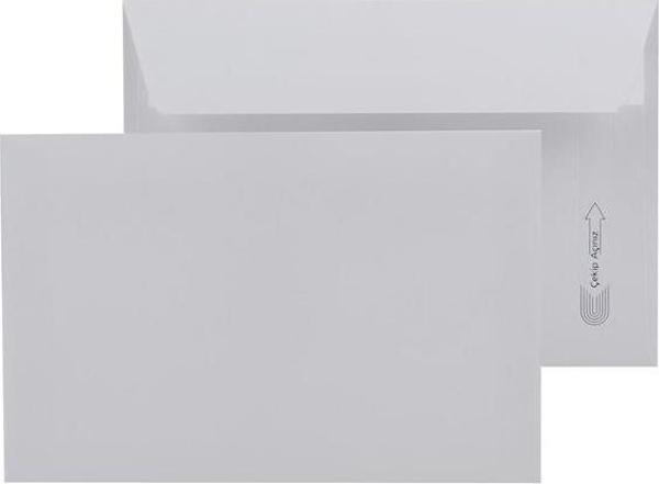 Oyal Kare Zarf Beyaz 11.4 x 16.2 mm 100'lü - Image 1