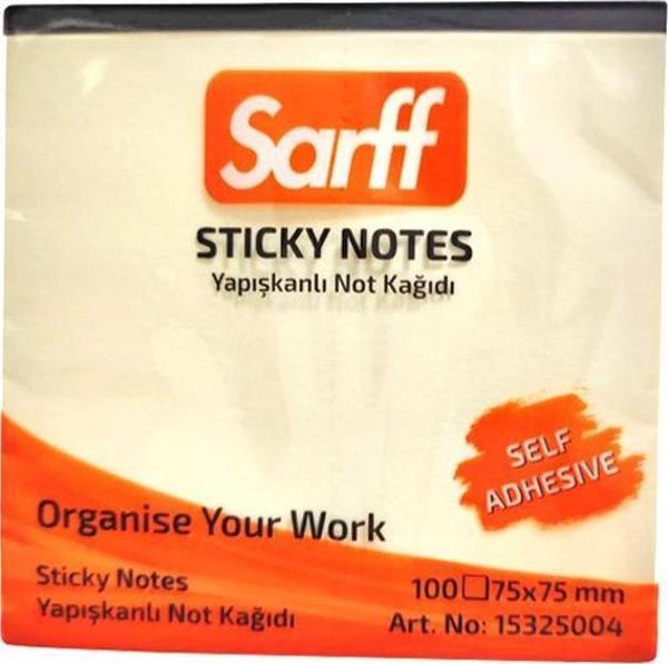 Sarff Yapışkanlı Not Kağıdı Sarı - Image 1