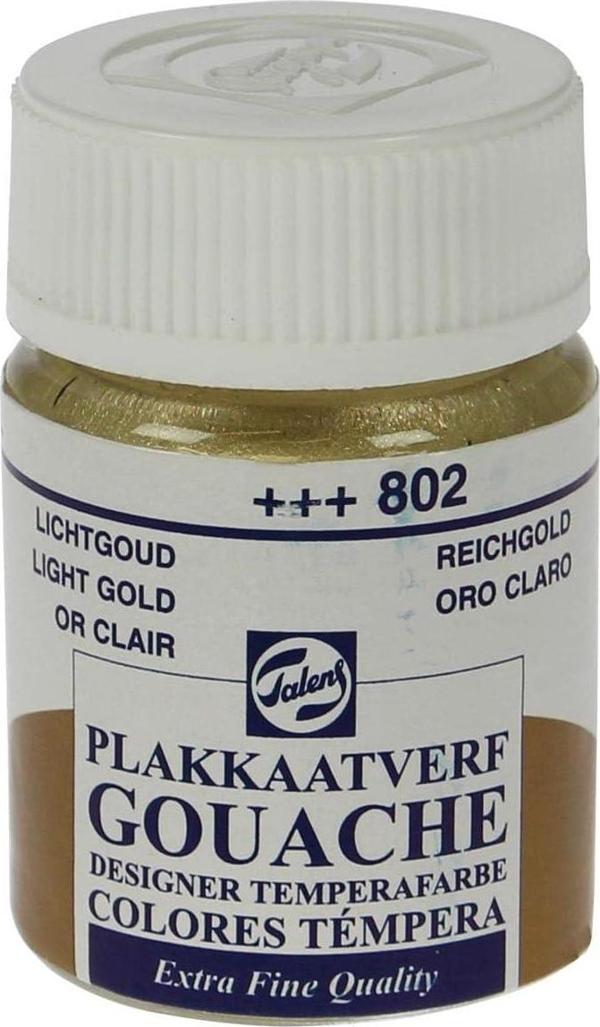 Talens Gouache Jar 16ml Guaj Boya Light Gold / 802 - Image 1
