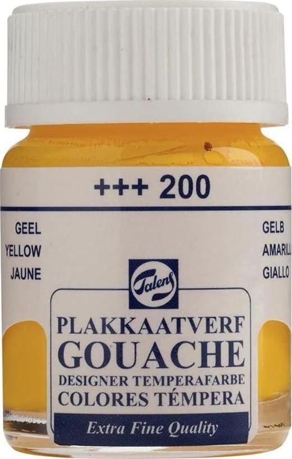 Talens Gouache Jar 16ml Guaj Boya Yellow / 200 - Image 1