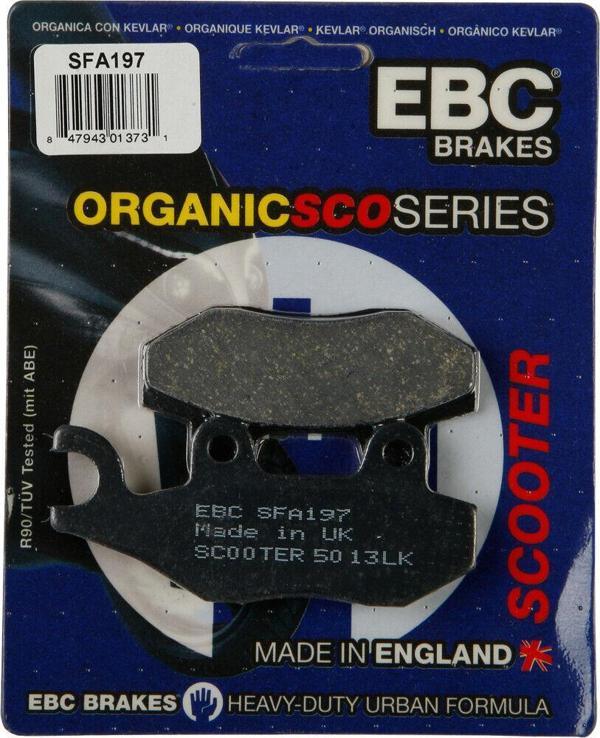 Ebc Sfa197 2001-2007 Kymco Grand Dink 150 Uyumlu Ön Fren Balatası Organik Balata - Image 1