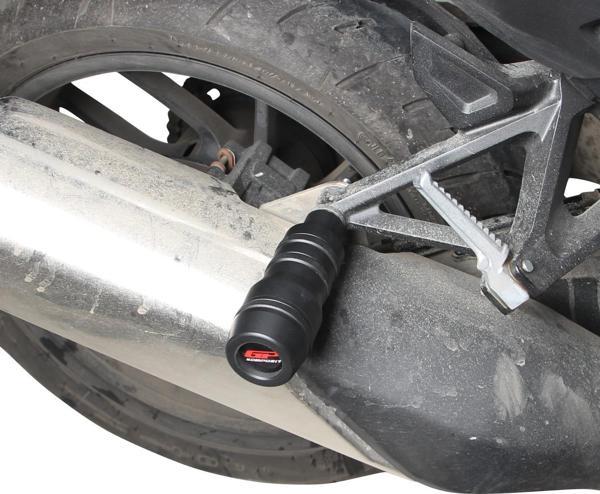 GP Kompozit Honda NT 1100 2022-2023 Uyumlu Egzoz Koruma Takozu Siyah - Image 1