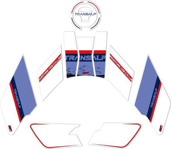 GP Kompozit Honda XL750L Transalp 2023 Uyumlu Tank Pad Beyaz - Image 1