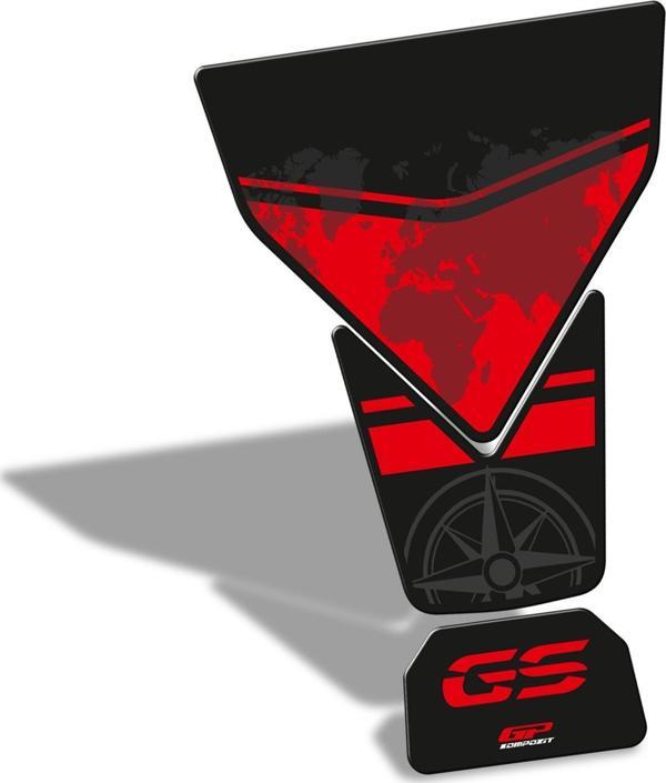 GP Kompozit BMW F 850 GS ADV 2018-2023 Uyumlu Tank Pad Kırmızı - Image 1