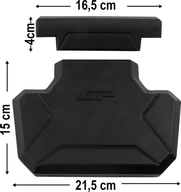 GP Kompozit Universal 21X20cm Alüminyum Çanta Pedi Siyah - Image 1