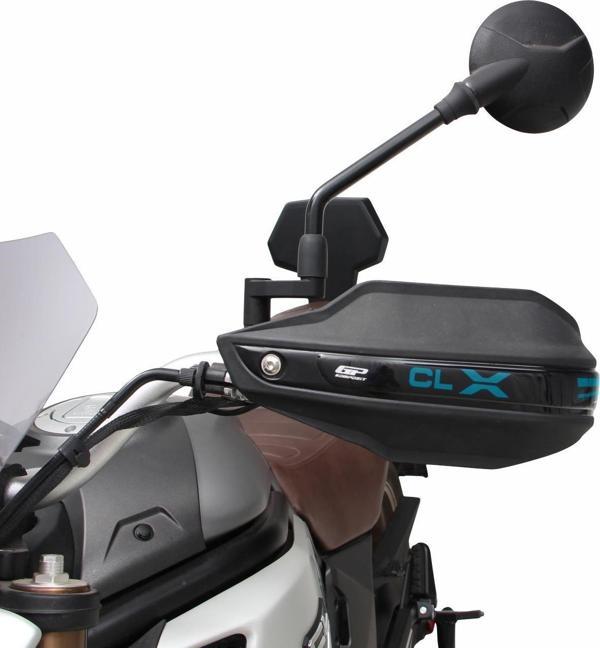 GP Kompozit CF Moto 700 CL-X 2022-2023 Uyumlu Plastik Elcik Koruma Siyah - Image 1