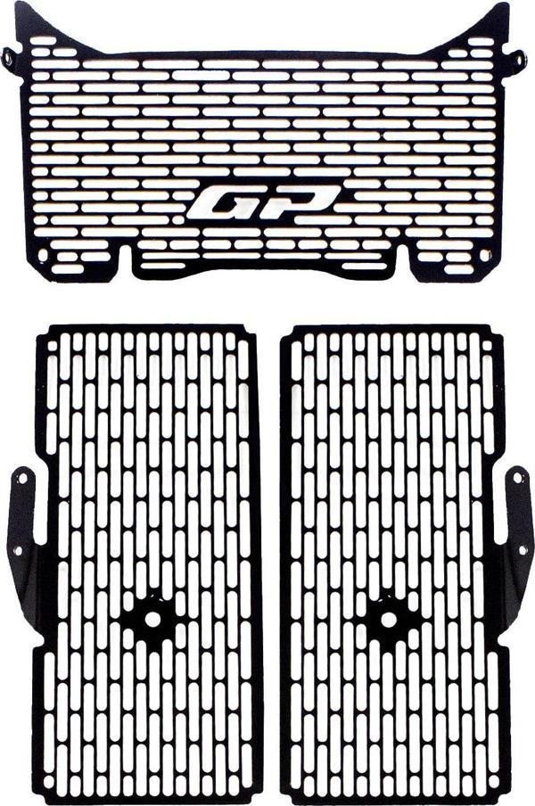 GP Kompozit Ducati Multistrada V4 2021-2023 Uyumlu Radyatör Koruma Siyah - Image 1