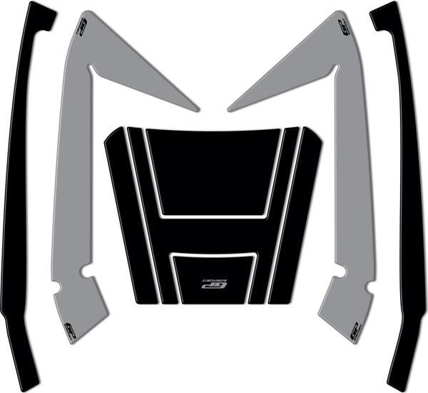 GP Kompozit Honda Forza 250 2018-2023 Uyumlu Çanta Pad Seti Nardo Gri - Image 1