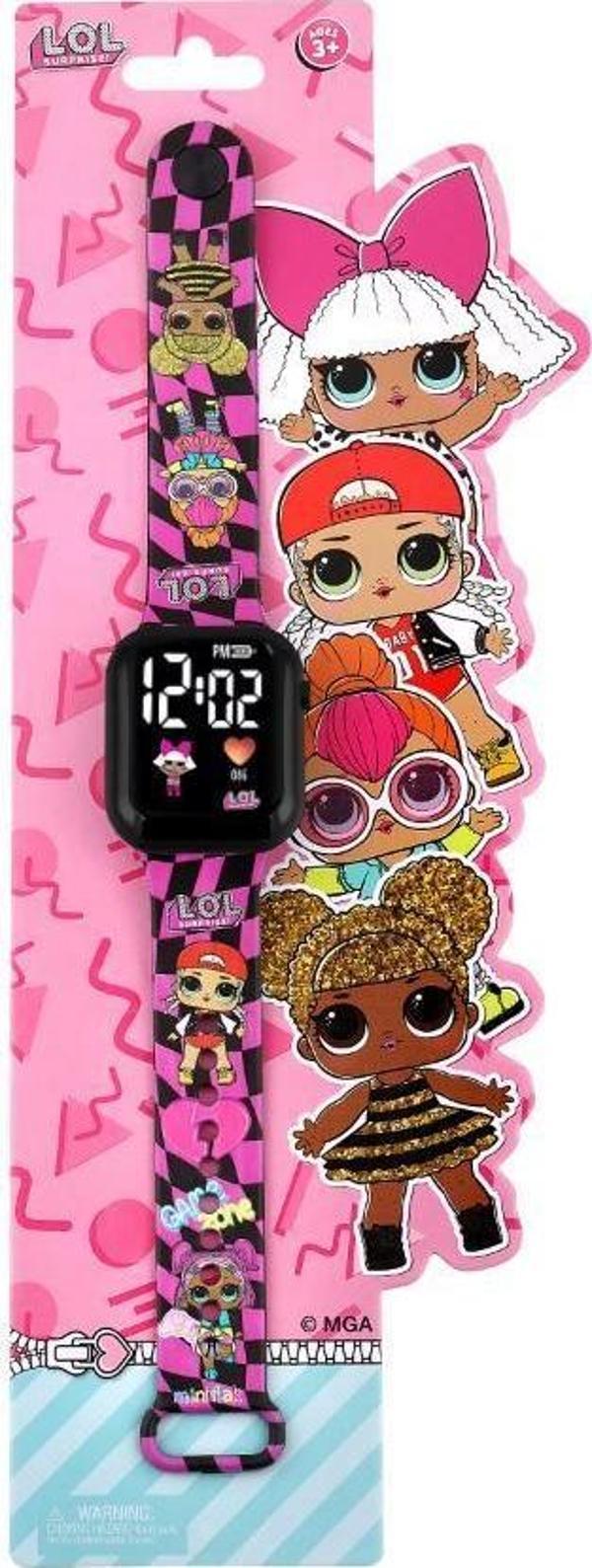 Miniflak LOL Surprise! Lisanslı LOL5092 Pembe-Siyah Çocuk Kol Saati - Image 1