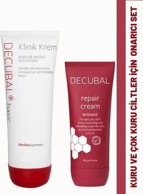Decubal Kuru ve Çok Kuru Ciltler İçin Onarıcı Krem Set - Image 1