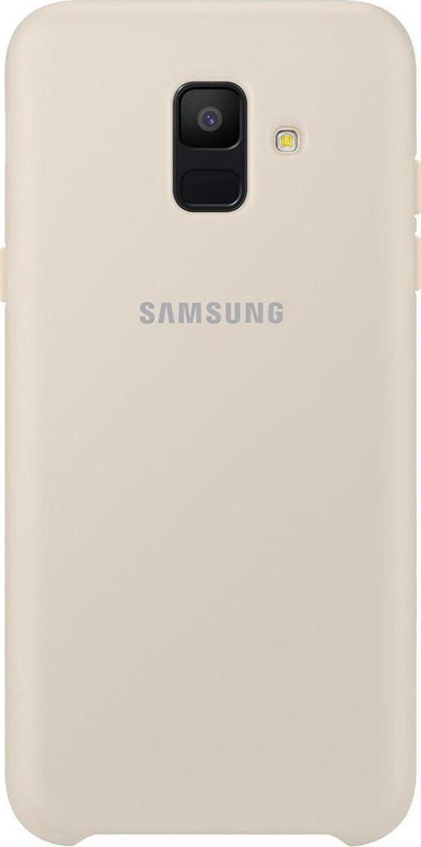 Galaxy A6 2018 ile Uyumlu Çift Katmanlı Arka Kapak Altın EF-PA600CFEGWW - Image 1