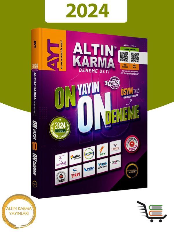 Altın Karma Yayınları 2024 AYT 10 Yayın 10 Deneme Tamamı Video Çözümlü - Altın Karma Yayınları - Image 1
