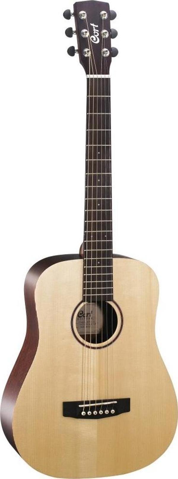 CORT EARTHMINIF-ADIRONDACK OP ELEKTRO AKUSTİK GİTAR, ÇANTALI, OPEN PORE, - Image 1