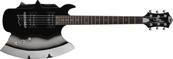 CORT GS GUITAR AXE2BK ELEKTRO GİTAR, GIGBAG, SİYAH, 2 X Mighty Mite Humb - Image 1