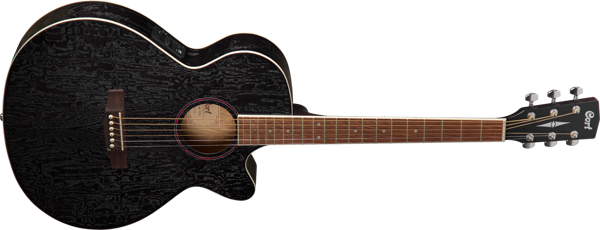 CORT SFX-ABOPBK ELEKTRO AKUSTİK GİTAR , SİYAH, İnce Kasa - Image 1