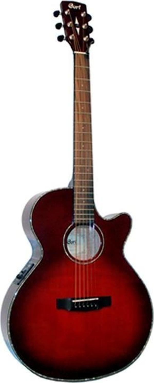 CORT SFX-ETWB ELEKTRO AKUSTİK GİTAR, TRANS WINE BURST (ŞARAP KIR - Image 1