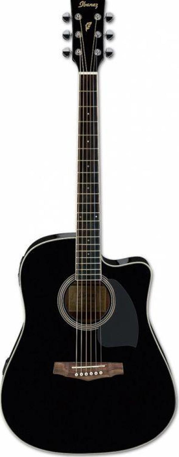 Ibanez PF15ECE-BK Elektro Akustik Gitar - Image 1