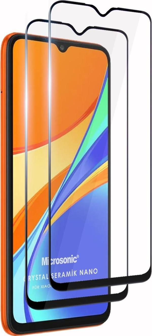 Microsonic Xiaomi Redmi 12C Crystal Seramik Nano Ekran Koruyucu Siyah (2 Adet) - Image 1
