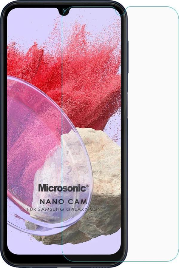 Microsonic Samsung Galaxy M34 5G Nano Glass Cam Ekran Koruyucu - Image 1