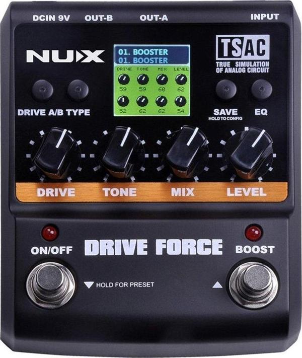 NUX Drive Force Overdrive ve Distortion Pedalı - Image 1