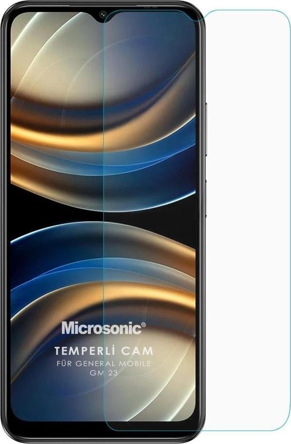 Microsonic General Mobile GM 23 Tempered Glass Cam Ekran Koruyucu - Image 1