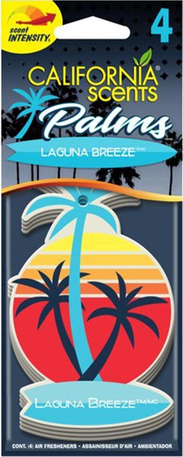 California Scents Palms Laguna Breeze Okyanus Esintisi Parfümlü Asma Koku 4'lü Set - Image 1