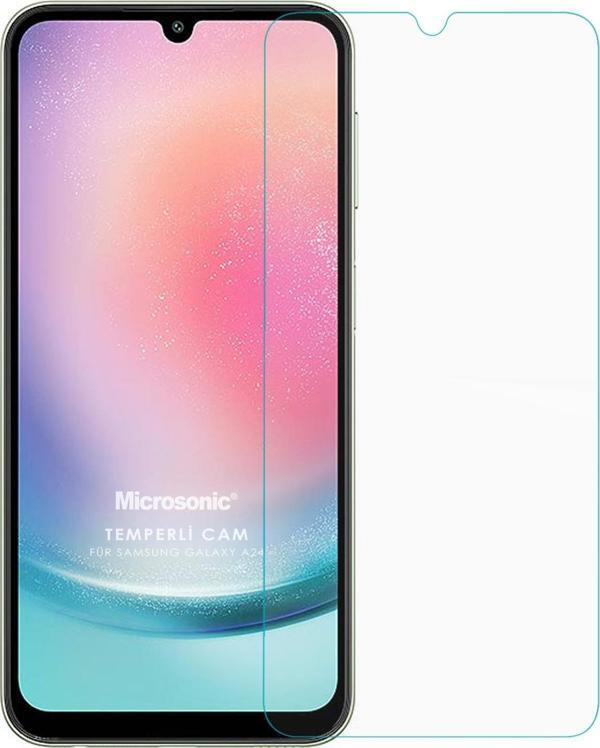 Microsonic Samsung Galaxy A24 Tempered Glass Cam Ekran Koruyucu - Image 1