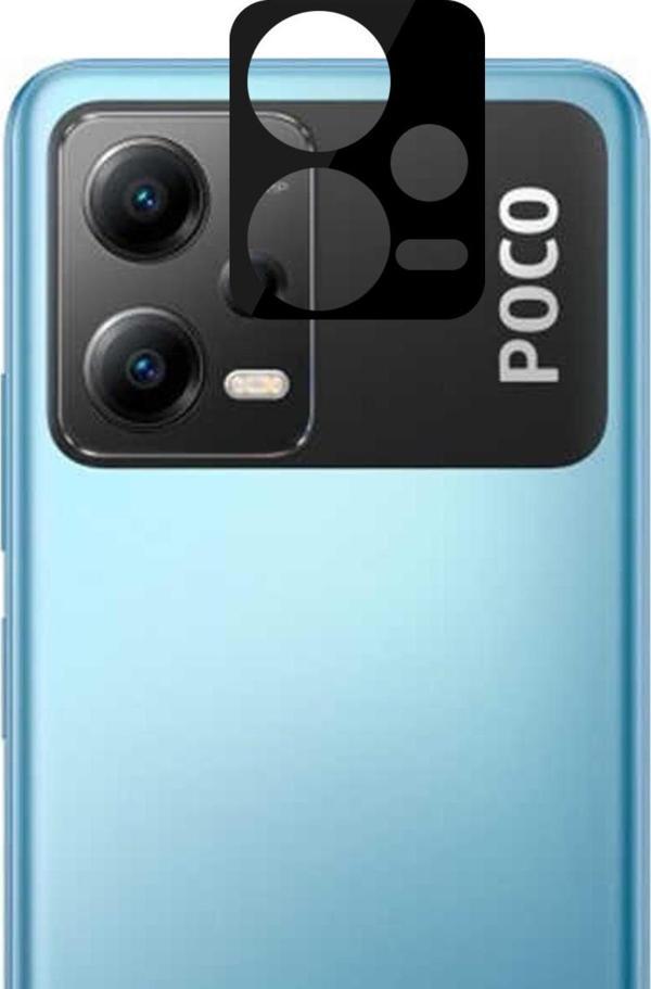 Microsonic Xiaomi Poco X5 5G Kamera Lens Koruma Camı V2 Siyah - Image 1