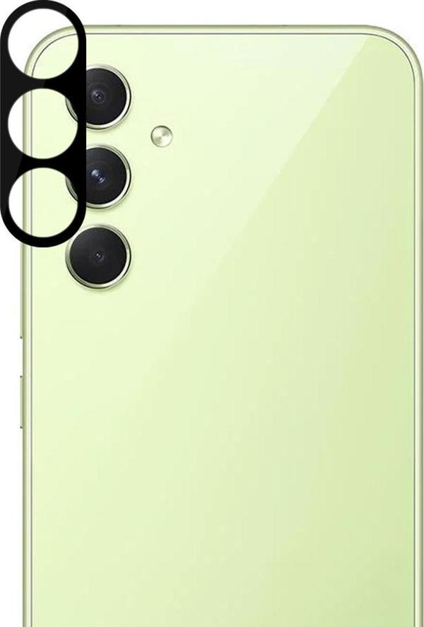 Microsonic Samsung Galaxy A54 Kamera Lens Koruma Camı V2 Siyah - Image 1
