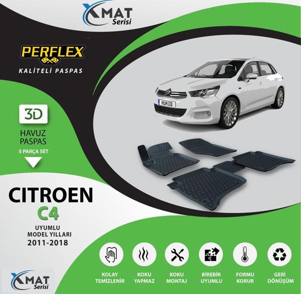 Perflex Paspas 3D Havuzlu X-Mat C4 2011-2018 - Image 1