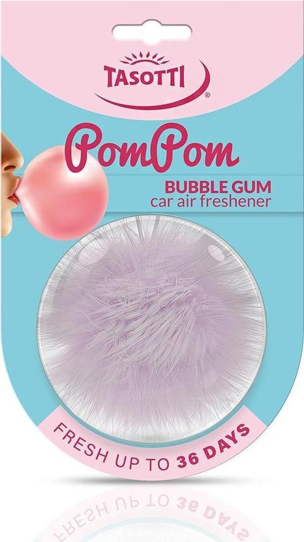 Tasotti Pom Pom (Bubble Gum) Tatlı Sakız Aromalı Ayna Altı Asma Koku - Image 1