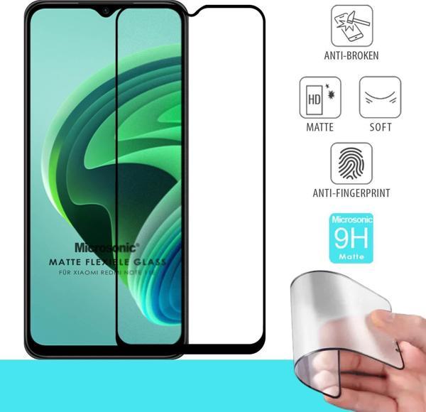 Microsonic Xiaomi Redmi Note 11E Seramik Matte Flexible Ekran Koruyucu Siyah - Image 1
