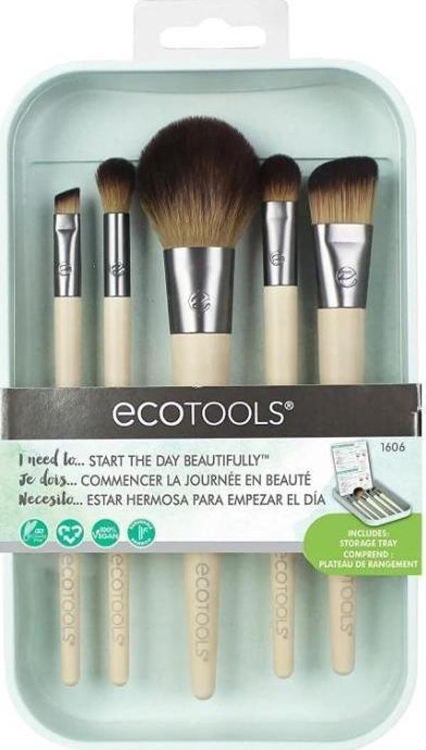 Ecotools Start The Day Makyaj Fırçası Seti - Image 1