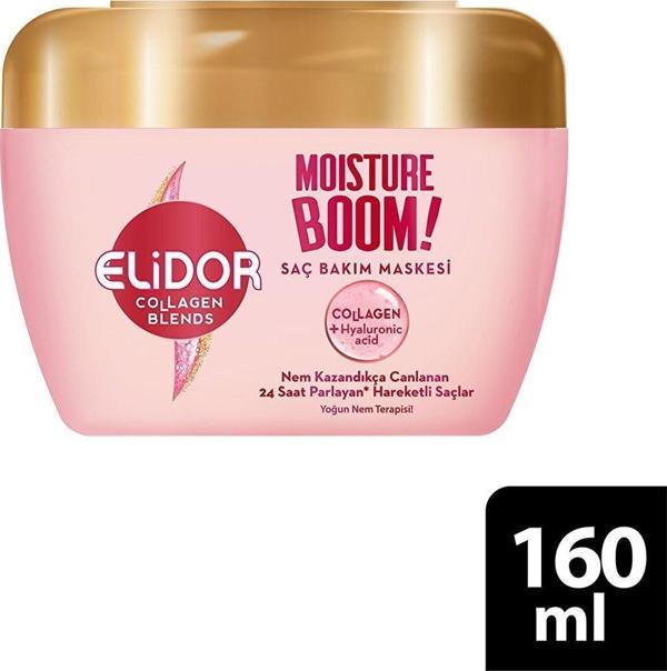 Elidor Collagen Blends Saç Bakım Maskesi Moisture Boom Yoğun Nem Terapisi 160 ml - Image 1