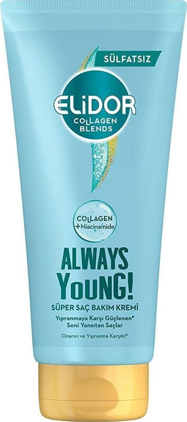 Elidor Collagen Blends Sülfatsız Saç Bakım Kremi Always Young Onarıcı ve Yıpranma Karşıtı 170 ml - Image 1