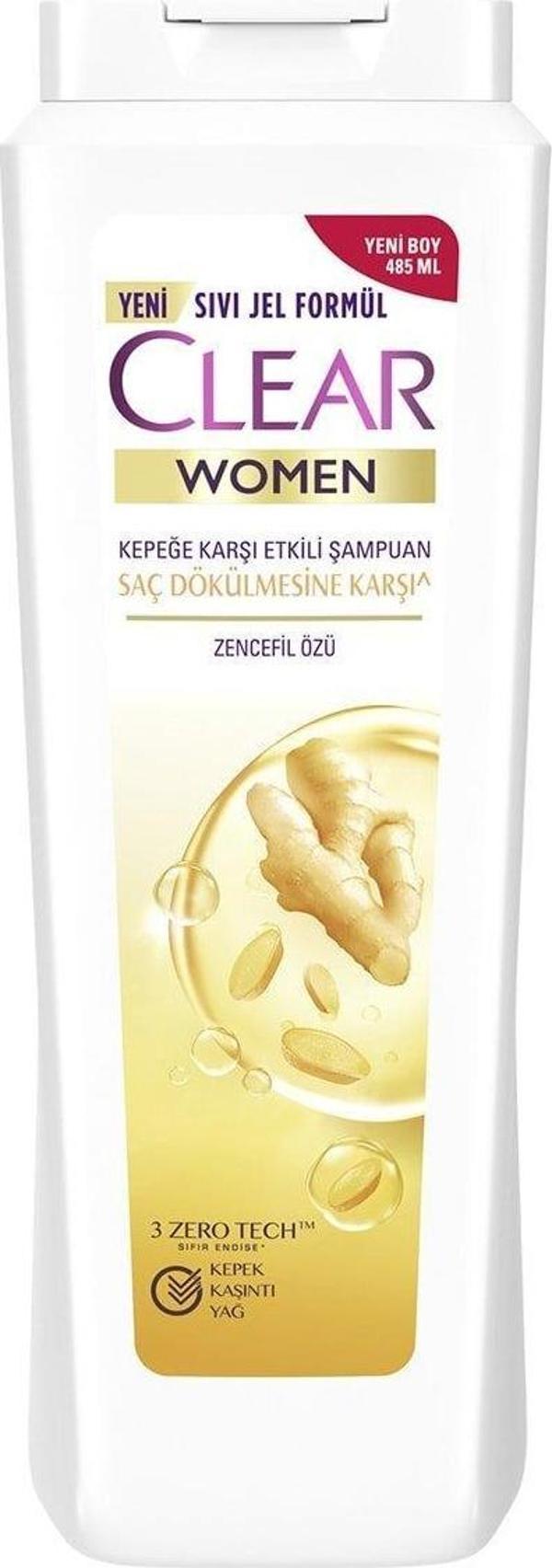 Clear Women Kepeğe Karşı Etkili Saç Dökülmesine Karşı Zencefil Özü 485 ml - Image 1