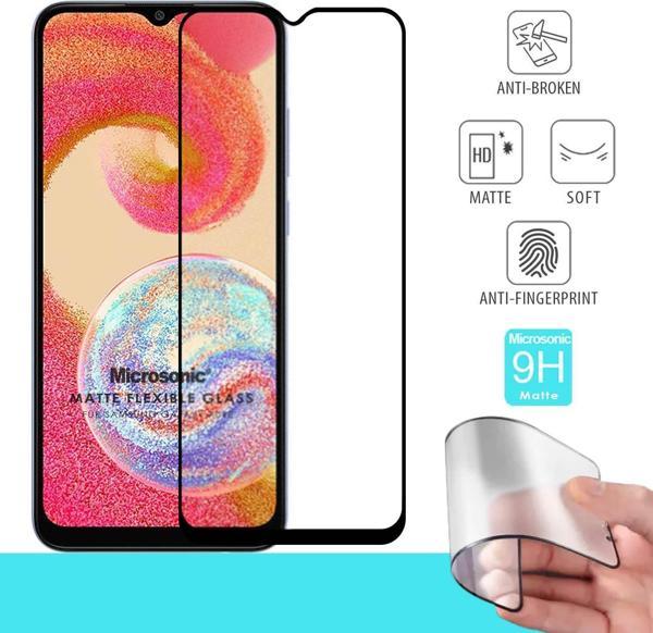 Microsonic Samsung Galaxy A04e Seramik Matte Flexible Ekran Koruyucu Siyah - Image 1