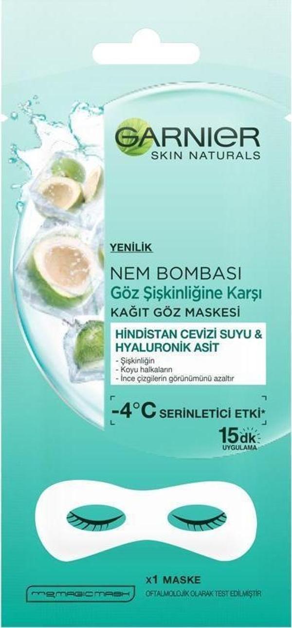 Garnier Nem Bombası Göz Şişkinliğine Karşı Kağıt Göz Maskesi - Image 1
