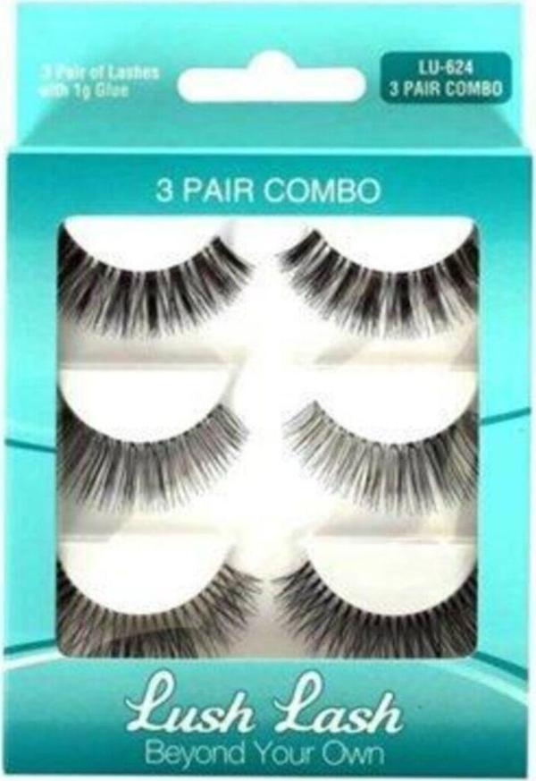Lush Lash Takma Kirpik 3 Pair Combo - Image 1