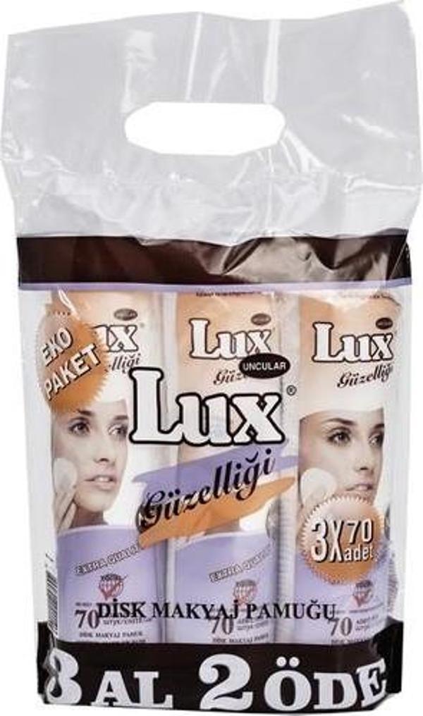 Lux Makyaj Pamuğu Disk 3 X 70li Eko Paket - Image 1