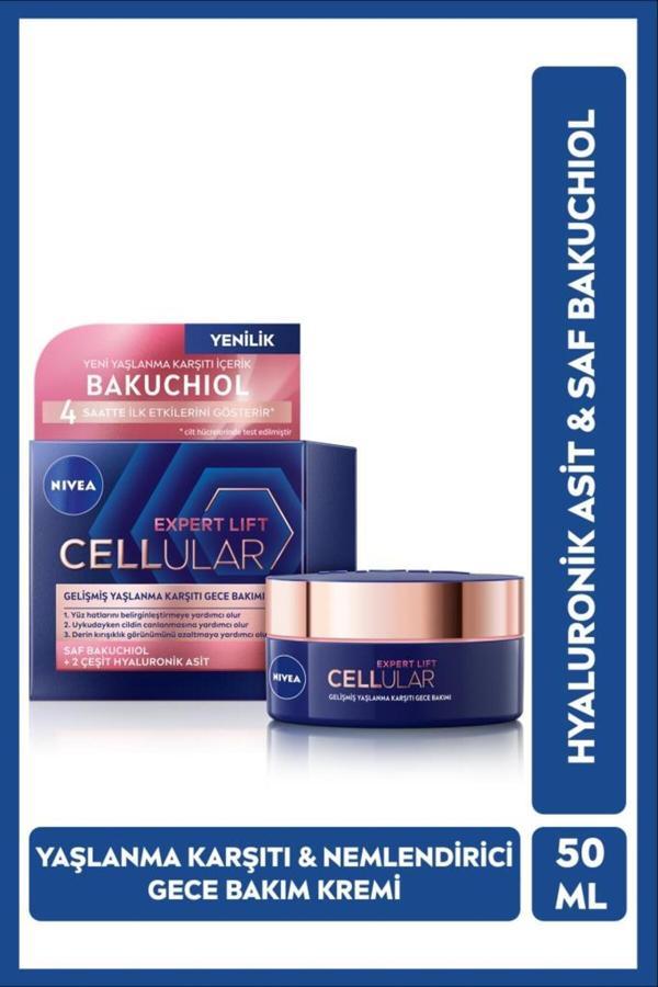 Cellular Bakuchiol Yaşlanma Karşıtı ve Nemlendirici Gece Bakım Kremi 50 ml - Image 1