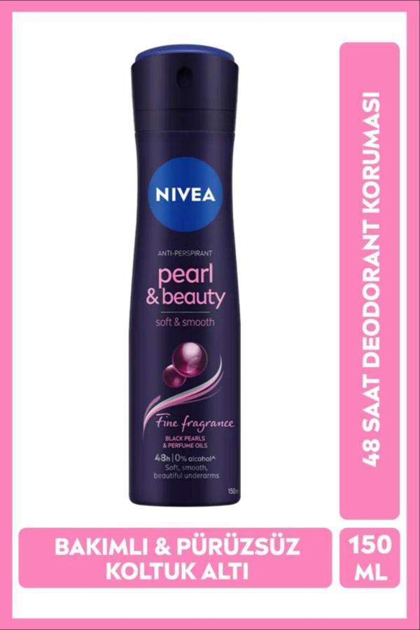 Kadın Sprey Deodorant Pearl&Beauty Fine Fragrance 150ml, Ter Kokusuna Karşı 48 Saat Etkili - Image 1