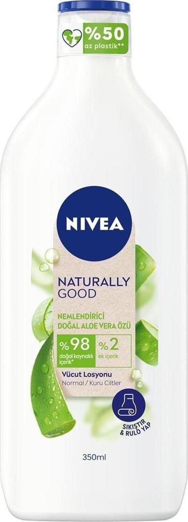 Vücut Losyonu Naturally Aloe Vera Özlü 350 ml - Image 1