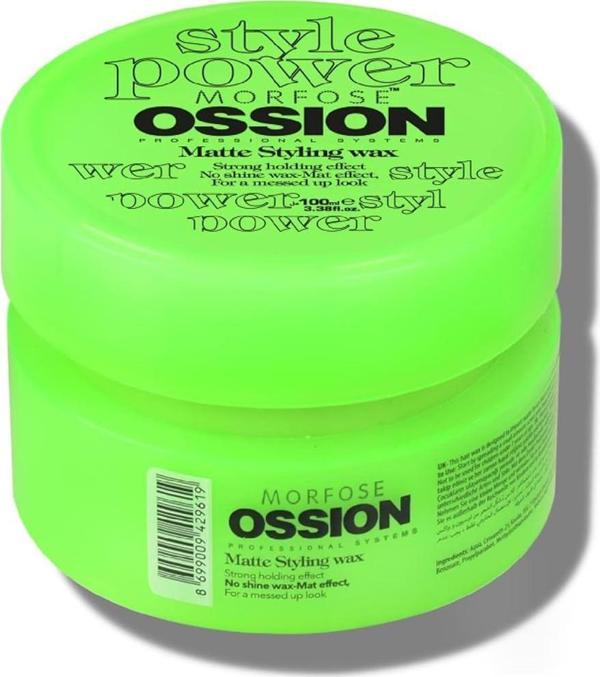Morfose Ossion Mat Saç Şekillendirici Wax 100 ml - Image 1