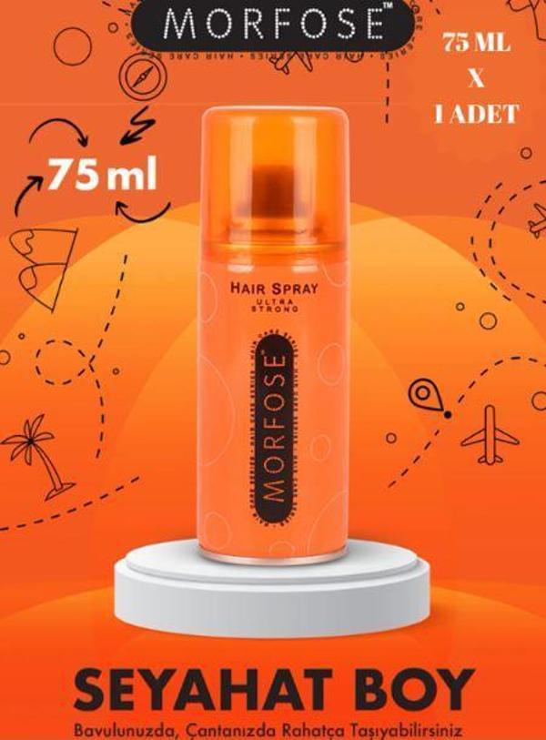 Morfose Seyahat Boy Ultra Strong Saç Spreyi 75 Ml - Image 1